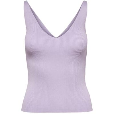 JDY Dam nanna S/L topp KNT Noos väst, Pastelllila, XXS JDY Dam nanna S/L topp KNT Noos väst, Pastelllila, XXS