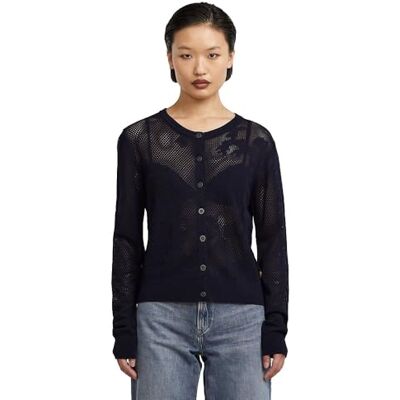 G-STAR RAW G-STAR dam Pointelle Cardi Knit Wmn Pullover-tröja G-STAR RAW G-STAR dam Pointelle Cardi Knit Wmn Pullover-tröja