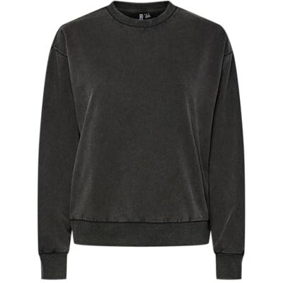 PIECES Damer Pcchilli Ls tvättad lös sweat Noos Bc, svart, XS PIECES Damer Pcchilli Ls tvättad lös sweat Noos Bc, svart, XS