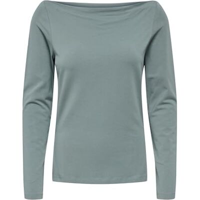 ONLY Onlkiss Life Ls Boatneck topp Cc JRS Noos, Balsamgrön, XS ONLY Onlkiss Life Ls Boatneck topp Cc JRS Noos, Balsamgrön, XS