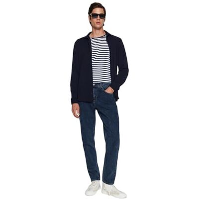 Trendyol herr rak väsentlig passform normal midja jeans, marinblå, 36 SE Trendyol herr rak väsentlig passform normal midja jeans, marinblå, 36 SE