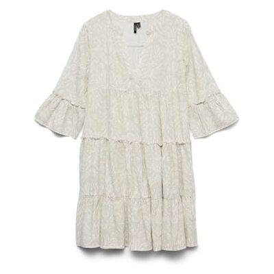 VERO MODA Vmdicthe 3/4 Tunic Wvn Ga, Pumice Stone, L Dam VERO MODA Vmdicthe 3/4 Tunic Wvn Ga, Pumice Stone, L Dam