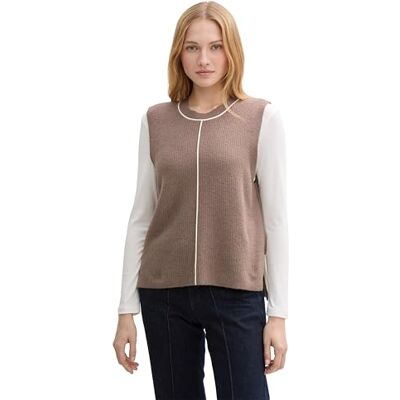 TOM TAILOR dam tröja, 36516 – Taupe Grey, XS TOM TAILOR dam tröja, 36516 – Taupe Grey, XS