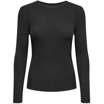 ONLY Onlsofi Ls Rib O-hals KNT långärmad tröja, svart, S ONLY Onlsofi Ls Rib O-hals KNT långärmad tröja, svart, S