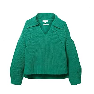 TOM TAILOR Damer Tröja 1035297, 31032 Vivid Leaf Green, XXL TOM TAILOR Damer Tröja 1035297, 31032 Vivid Leaf Green, XXL