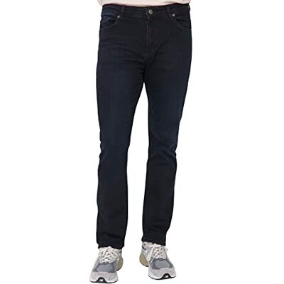 Trendyol Herr plus storlek hög midja smal passform vanliga jeans, marinblå, 38 SE Trendyol Herr plus storlek hög midja smal passform vanliga jeans, marinblå, 38 SE