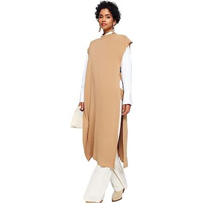 Trendyol tröja – beige – avslappnad passform, beige, S, BEIgE, S Trendyol tröja – beige – avslappnad passform, beige, S, BEIgE, S