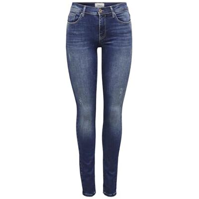 ONLY Female Skinny Jeans ONLShape Reg Skinny Fit Jeans, Blå (Dark Blue Denim), 30W x 32L ONLY Female Skinny Jeans ONLShape Reg Skinny Fit Jeans, Blå (Dark Blue Denim), 30W x 32L