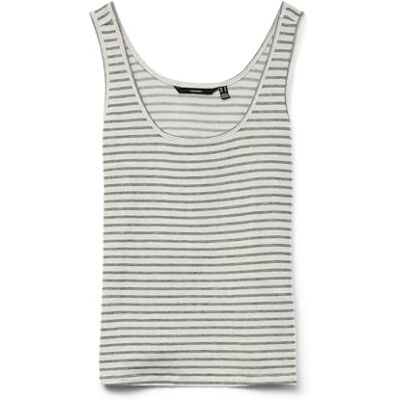 VERO MODA Vmgina Tank Top JRS Ga Noos, Havregryn, L VERO MODA Vmgina Tank Top JRS Ga Noos, Havregryn, L
