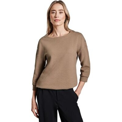 Street One strukturskjorta med knappar, Honey Sand, 34 Street One strukturskjorta med knappar, Honey Sand, 34