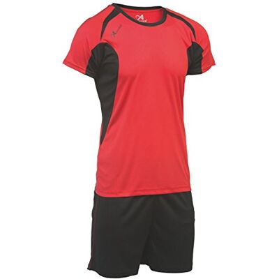Asioka 69/12 Kort ärm set, Unisex Vuxen, Röd/Svart, S Asioka 69/12 Kort ärm set, Unisex Vuxen, Röd/Svart, S