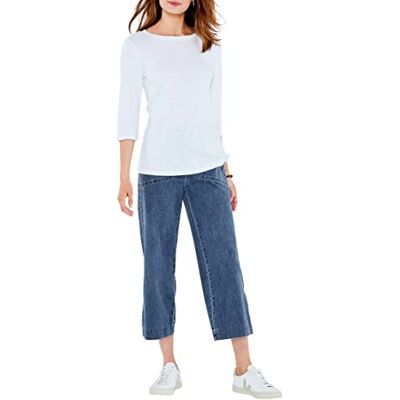 Nic+Zoe Damer 3/4-arm boot t-shirt, papper vit, medium Nic+Zoe Damer 3/4-arm boot t-shirt, papper vit, medium