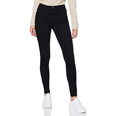 PIECES Dam Pcdelly Skn Mw Bl648-ba/Noos Bc jeans, svart, XL EU PIECES Dam Pcdelly Skn Mw Bl648-ba/Noos Bc jeans, svart, XL EU