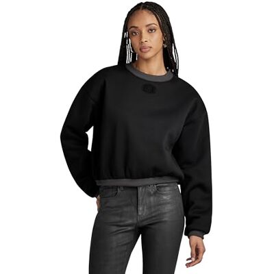 G-STAR RAW Dam märke logotyp Ovs R Sw Wmn tröja, Svart (Dk Black D24218-c235-6484), XXS G-STAR RAW Dam märke logotyp Ovs R Sw Wmn tröja, Svart (Dk Black D24218-c235-6484), XXS