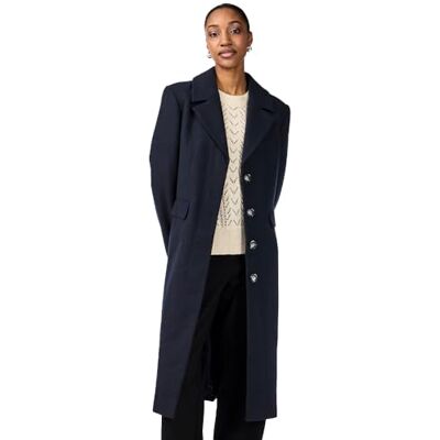 YAS Y.A.S LIMA LS COAT S. NOOS kappa, marinblå blazer/detalj: solid, XL, Marinblå blazer/detalj: solid, XL YAS Y.A.S LIMA LS COAT S. NOOS kappa, marinblå blazer/detalj: solid, XL, Marinblå blazer/detalj: solid, XL