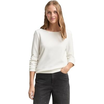 TOM TAILOR Denim damtröja, 10332 – Benvit, XL TOM TAILOR Denim damtröja, 10332 – Benvit, XL