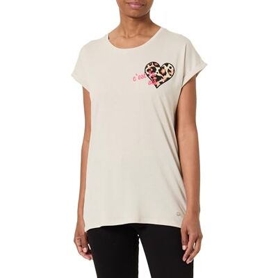 KEY LARGO KEYLARGO dam-T-shirt, WT Belle Round, Beige (1004), L KEY LARGO KEYLARGO dam-T-shirt, WT Belle Round, Beige (1004), L