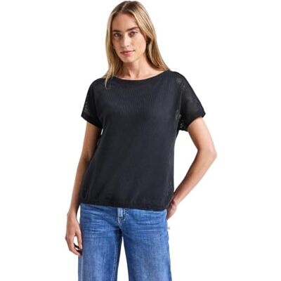 Street One 3226961 Strukturerad T-shirt, Djupt Vatten Blå, 52 Kvinnor, Djupt vattenblå, 46 Street One 3226961 Strukturerad T-shirt, Djupt Vatten Blå, 52 Kvinnor, Djupt vattenblå, 46