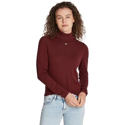 Tommy Jeans TJW Essential TRTLNK tröja EXT DW0DW19686 Cardigan tröja, lila (Deep Rouge), 4XL, Lila (Deep Rouge), 4XL Stor Tommy Jeans TJW Essential TRTLNK tröja EXT DW0DW19686 Cardigan tröja, lila (Deep Rouge), 4XL, Lila (Deep Rouge), 4XL Stor