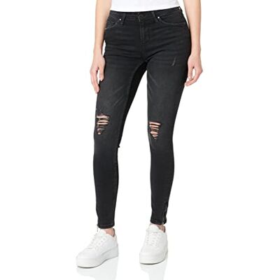 ONLY Dam ONLKENDELL REG ANK DNM BJ9508 jeans, svart denim, 27/32, Svart denim, 27W x 32L ONLY Dam ONLKENDELL REG ANK DNM BJ9508 jeans, svart denim, 27/32, Svart denim, 27W x 32L