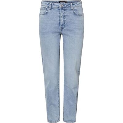 PIECES PCBELLA HW TAP ANK jeans LB306 NOOS, Ljusblå denim, 25W / 30L PIECES PCBELLA HW TAP ANK jeans LB306 NOOS, Ljusblå denim, 25W / 30L