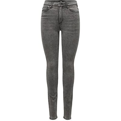 ONLY Skinny jeans för kvinnor, Medium grå denim, M / 32L ONLY Skinny jeans för kvinnor, Medium grå denim, M / 32L