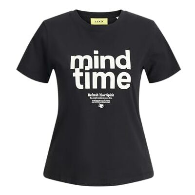 JJXX JACK & JONES Jxmimi RLX Ss Print Tee JRS, svart, XL JJXX JACK & JONES Jxmimi RLX Ss Print Tee JRS, svart, XL
