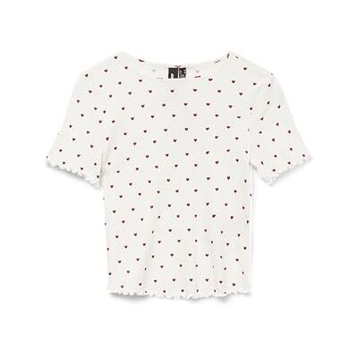 VERO MODA Vmharry Ss O-Neck Top JRS Noos, Snövit, L VERO MODA Vmharry Ss O-Neck Top JRS Noos, Snövit, L