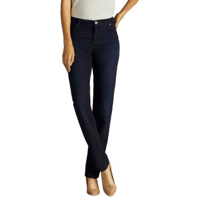 Lee Jeans med avslappnad passform och raka ben för kvinnor, Niagara, 40 SE Kort Lee Jeans med avslappnad passform och raka ben för kvinnor, Niagara, 40 SE Kort