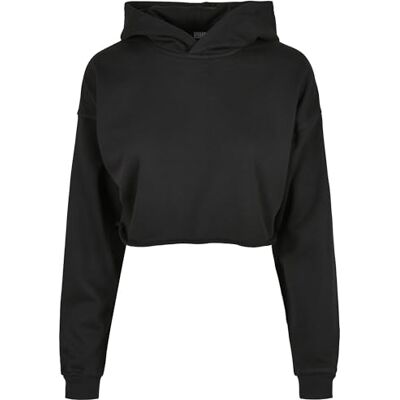 Urban Classics Dam Dam oversized skuren huvtröja, svart, M Urban Classics Dam Dam oversized skuren huvtröja, svart, M