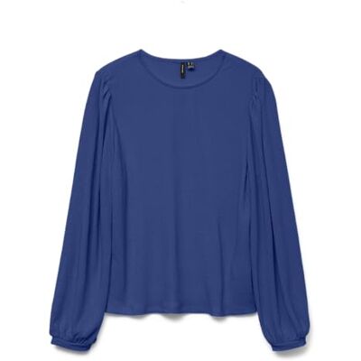 VERO MODA Vmclara Ls Top JRS Ga Bf, Surfa på webben, XL VERO MODA Vmclara Ls Top JRS Ga Bf, Surfa på webben, XL