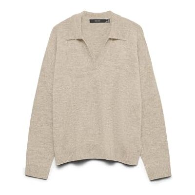 VERO MODA Vmlefile Ls Poloneck tröja Noos, Björk, XS VERO MODA Vmlefile Ls Poloneck tröja Noos, Björk, XS