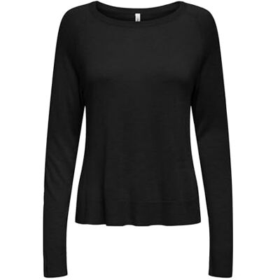 ONLY Onlvienna Ls O-hals KNT Nca, svart, XXL ONLY Onlvienna Ls O-hals KNT Nca, svart, XXL