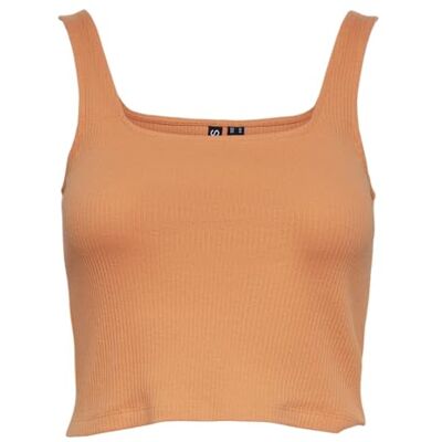 PIECES Pcnukisa cropped linne Noos linne, tangerin, XL PIECES Pcnukisa cropped linne Noos linne, tangerin, XL