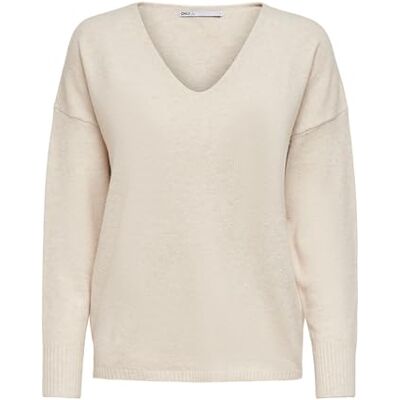 ONLY Onlrica Life L/S V-Neck Pullo KNT Noos kofta dam, Björkblandning, XS ONLY Onlrica Life L/S V-Neck Pullo KNT Noos kofta dam, Björkblandning, XS