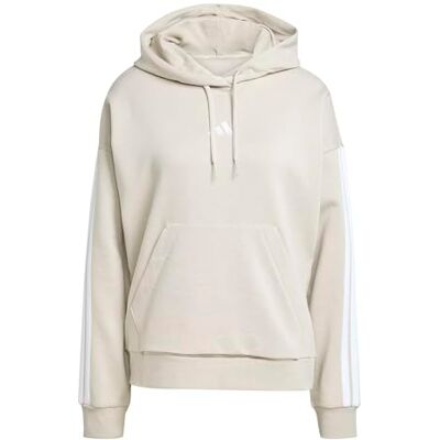 adidas Kobiety ESSENTIALS 3-STRIPES FLEECE HOODIE, wonder alumina/white, XS adidas Kobiety ESSENTIALS 3-STRIPES FLEECE HOODIE, wonder alumina/white, XS