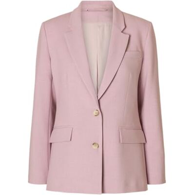 SELECTED WOMEN SELECTED Kvinnor Slfrita Ls Classic Blazer Mel Noos, Blead mauve, 40 SELECTED WOMEN SELECTED Kvinnor Slfrita Ls Classic Blazer Mel Noos, Blead mauve, 40