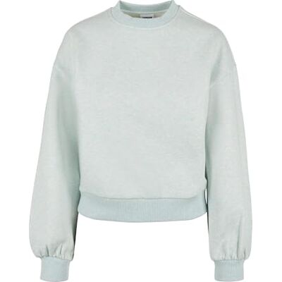 Urban Classics Damsweatshirt dam överdimensionerad färg melange crewneck tröja för kvinnor, i överdimensionerat utseende i 2 färger, storlekar XS – 5XL, Vattenmelerad, 4XL Urban Classics Damsweatshirt dam överdimensionerad färg melange crewneck tröja för kvinnor, i överdimensionerat utseende i 2 färger, storlekar XS – 5XL, Vattenmelerad, 4XL