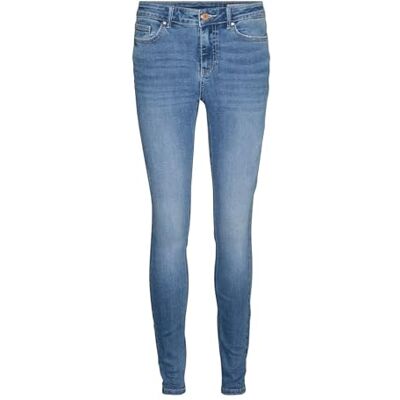 VERO MODA VMCFLASH medelhög midja skinny fit jeans, medium blå denim, 18, Medium blå denim, 44 VERO MODA VMCFLASH medelhög midja skinny fit jeans, medium blå denim, 18, Medium blå denim, 44