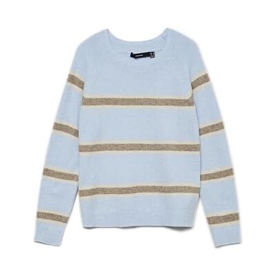 VERO MODA Vmdoffy Ls O-hals blus Ga Noos, Kashmirblå, XS VERO MODA Vmdoffy Ls O-hals blus Ga Noos, Kashmirblå, XS
