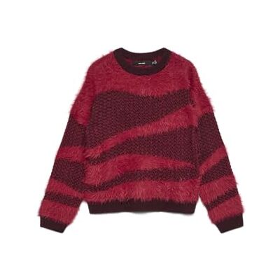 VERO MODA Vmcallie Ls O-hals tröja, Vinprovning, XL VERO MODA Vmcallie Ls O-hals tröja, Vinprovning, XL