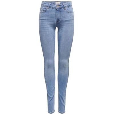 ONLY Dam Onlblush Life Mid Skinny Rea1467 Noos jeans, Ljusblå denim, M ONLY Dam Onlblush Life Mid Skinny Rea1467 Noos jeans, Ljusblå denim, M