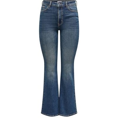 JDY kathy Hw utsvängda jeans DNM, Mörkblå denim, L / 32L JDY kathy Hw utsvängda jeans DNM, Mörkblå denim, L / 32L