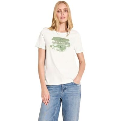 Street One T-shirt med folietryck, Dull Baby lila, 40 Street One T-shirt med folietryck, Dull Baby lila, 40