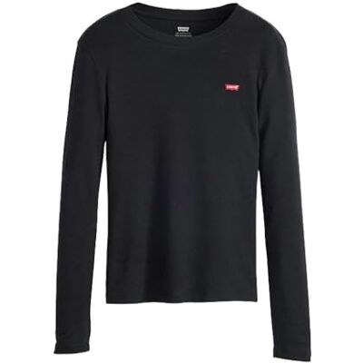Levi's Essential Hm Ls T-shirt för kvinnor, Kaviar, XS Levi's Essential Hm Ls T-shirt för kvinnor, Kaviar, XS