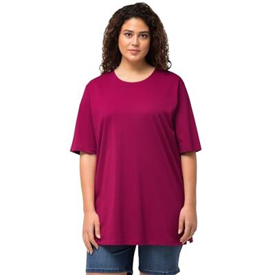 Ulla Popken Damstorlekar, rund hals T-shirt, Mörk syren, 42 Ulla Popken Damstorlekar, rund hals T-shirt, Mörk syren, 42