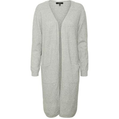 VERO MODA Knitted Cardigan VMDOFFY Knit Cardigan, Ljusgråmelerad, XS VERO MODA Knitted Cardigan VMDOFFY Knit Cardigan, Ljusgråmelerad, XS