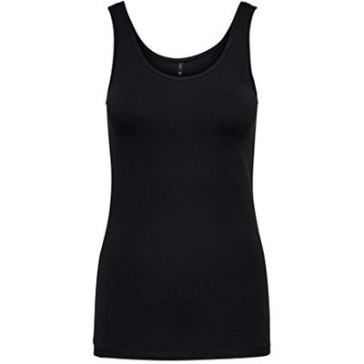ONLY Damtopp Onllive Love Tank Noos, Svart (svart svart), XS ONLY Damtopp Onllive Love Tank Noos, Svart (svart svart), XS
