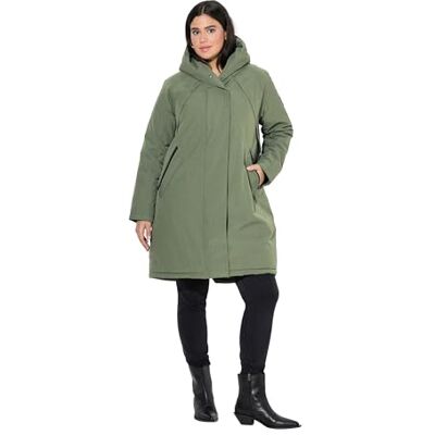 Ulla Popken damer stora storlekar överdimensionerade plus size HYPRAR funktionell kappa, vattentät 842951, Vass grön, 50-58 Ulla Popken damer stora storlekar överdimensionerade plus size HYPRAR funktionell kappa, vattentät 842951, Vass grön, 50-58