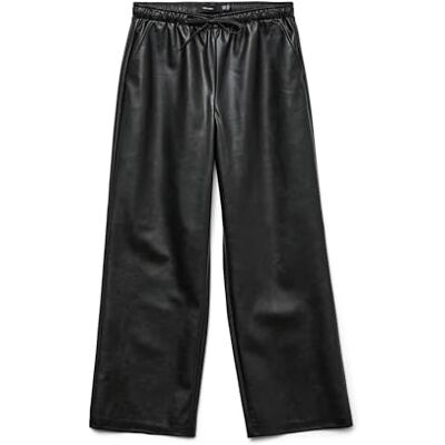 VERO MODA Vmkananda Lw Wide Pl Pant Noos, svart, M / 34L VERO MODA Vmkananda Lw Wide Pl Pant Noos, svart, M / 34L